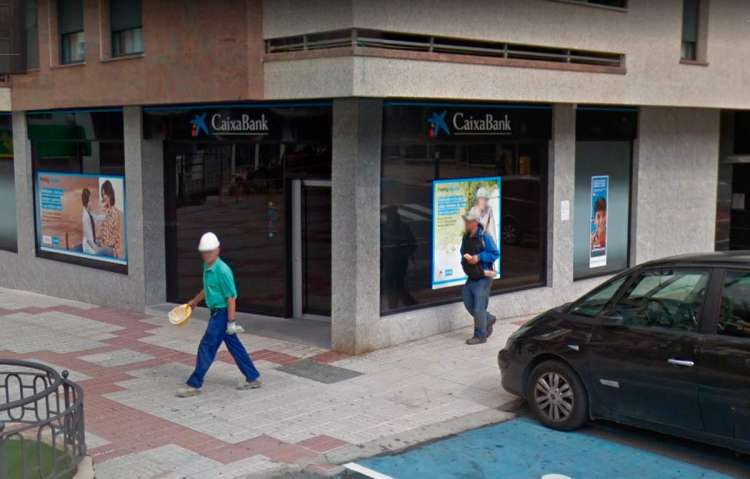 Sucursal  bancaria en la Plaza de España de Béjar