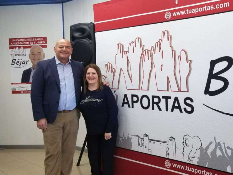 Tú Aportas Béjar. Marina Hernández y Javier Garrido