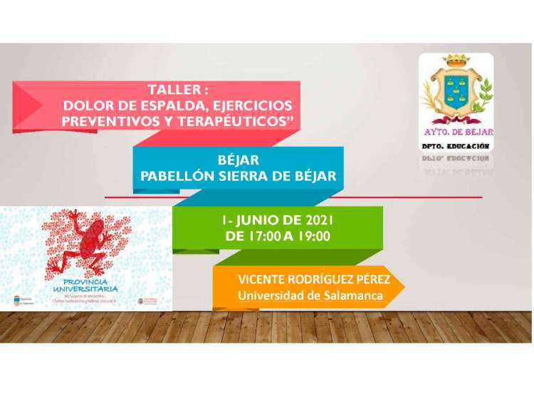 Cartel anunciador de la actividad