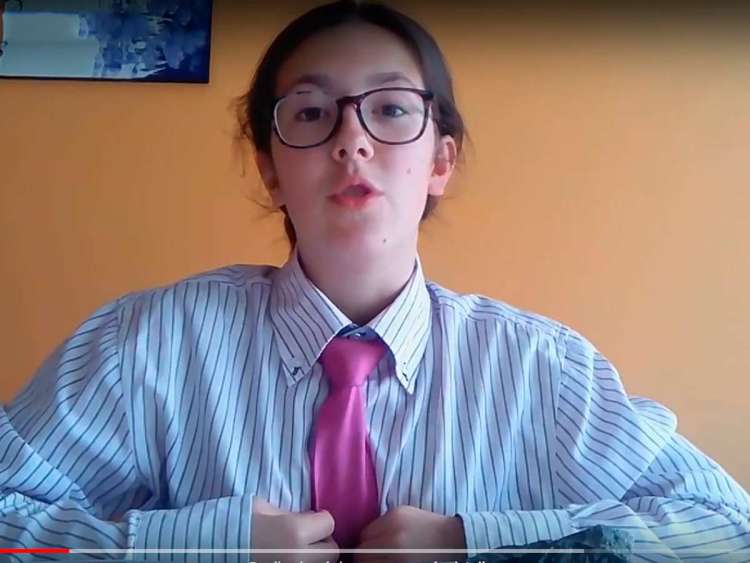 Judith García en un momento de su vídeo