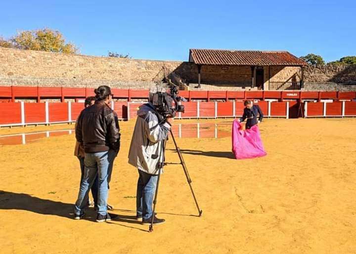 Rodaje del reportaje del programa de TV en La Ancianita