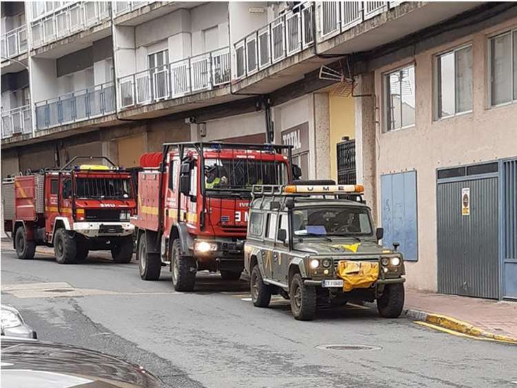 Efecivos de la UME en Béjar
