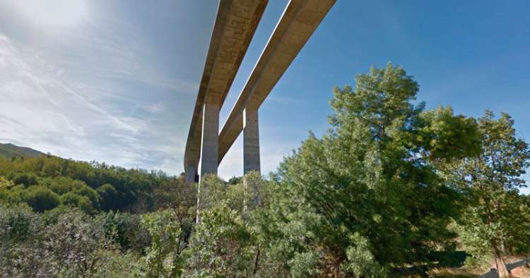 Viaducto de la A-66 a su paso por Béjar