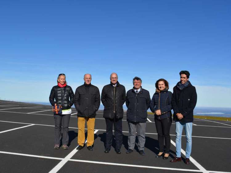 Visita del presidente de la diputación a La Covatilla