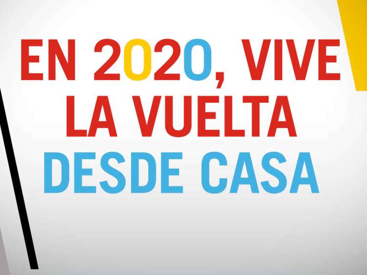 Campaña quedate en casa durante La Vuelta