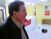 Actos vandálicos contra la nueva sede del PSOE, oficina del candidato en la Calle Mayor de Béjar                                                      
