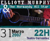 Elliot Murphy & The Normandy All Star en Concierto este sábado en Béjar                                                                               