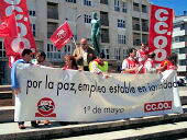 Escaso seguimiento a la manifestación del 1 de mayo                                                                                                   