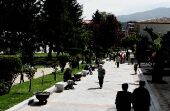 Resembrado el césped del parque municipal                                                                                                             