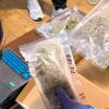 Bloques de hachís intervenidos en el desmantelamiento de un punto de droga en Guijuelo
