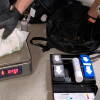 Bolsas con marihuana intervenidas por la Guardia Civil en un punto de droga en Guijuelo