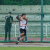 Antonio Izquierdo compite en lanzamiento de peso en la División de Honor de atletismo en Salamanca
