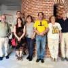 Miembros del Centro de Estudios Bejaranos en la inauguración de la exposición El hilo de la memoria en el Museo Textil de Béjar