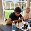 Avelino Álvarez durante una de sus partidas en el XVII Torneo de Ajedrez Ferias de Béjar.