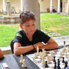 Bruno Fernández compite en la categoría sub-14 del Torneo de Ajedrez Ferias de Béjar.