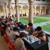 Participantes durante la celebración del torneo de ajedrez