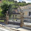 Puerta de hierro balneario de Baños de Montemayor