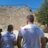Actividades con piragua en el campamento de verano urbano de Cruz Roja en Béjar