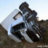 Accidente camión en la A-66, Nava de Béjar