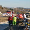 Accidente camión en la A-66, Nava de Béjar