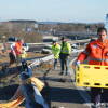 Accidente camión en la A-66, Nava de Béjar