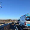 Accidente camión en la A-66, Nava de Béjar