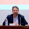 Antonio Cámara, alcalde de Béjar, durante su intervención en la inauguración del curso