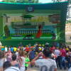sorteo de regalos en el parque municipal