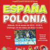 Cartel promocional balonmano España-Polonia en Béjar