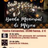 Cartel con las actuaciones de la Banda de Música en el Cervantes