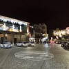 Plaza mayor de Béjar iluminada con luces de Navidad