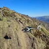 Frame  de video de la Guardia Civil con un helicóptero desarrollando tareas de búsqueda