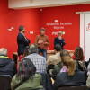 Reunión con militantes en la sede de la Agrupación Socialista Bejarana