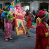 Personas disfrazadas durante el carnaval de Béjar