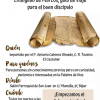 Cartel anunciador de la actividad