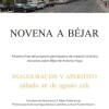 Cartel de la exposición “Novena a Béjar” en la antigua fábrica Cobhiltex