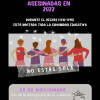 Cartel anunciador de la actividad contra la eliminación de la violencia contra la mujer  del IES Ramón Olleros