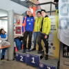 Juan Gómez y Pablo Gómez en el pódium de los Campeonatos de Castilla y León de Esquí Alpino disputados en San Isidro