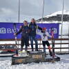 Valeriano Flores en el pódium de la Copa de España disputada en Baqueira-Beret