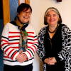 La presidente del Casino Josefa Montero junto a Ana Fernández Sesma