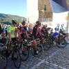 Ciclistas en la salida del Critérium Moisés Dueñas disputado en Béjar