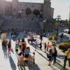 Plaza Mayor de Béjar con los juegos tradicionales del Día del Juego Itinerante