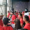 Peña El Lokal durante el pregón