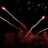 Fuegos artificiales sobre el palacio ducal de Béjar