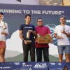 Heras en el podium de la Salomón Ultra Pirineu