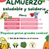 Cartel almuerzo solidario