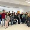 Estudiantes italianos del programa Erasmus+ durante la recepción con el alcalde de Béjar