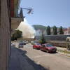 Incendio de Béjar visto desde la Carretera de Ciudad Rodrigo