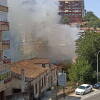 Incendio de Béjar visto desde la Carretera de Ciudad Rodrigo