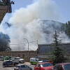 Incendio de Béjar visto desde la Carretera de Ciudad Rodrigo